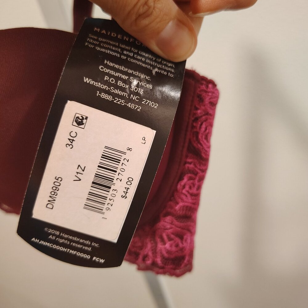 Maidenform Love the Lift Balconette Push Up Bra Size 34C UW NWT Style 9905 - Picture 5 of 12